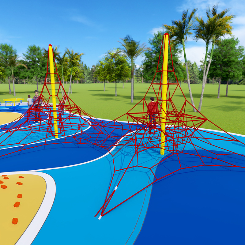 戶外人字型兒童爬網(wǎng)組合定制